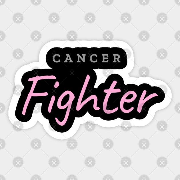 Cancer Fighter Sticker by BlackRose Store